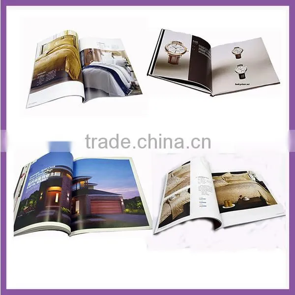 Custom high quality cheap perfect bound magazine printing