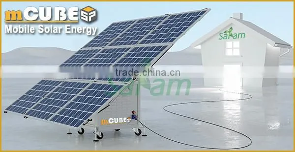 Mobility design no installation portable solar panel system 1500w