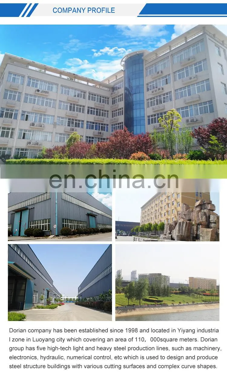 quick build movable high rise steel structure building prefab house light steel open plant warehouse