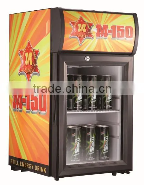 glass door beverage showcase refrigerator beverage display cooler