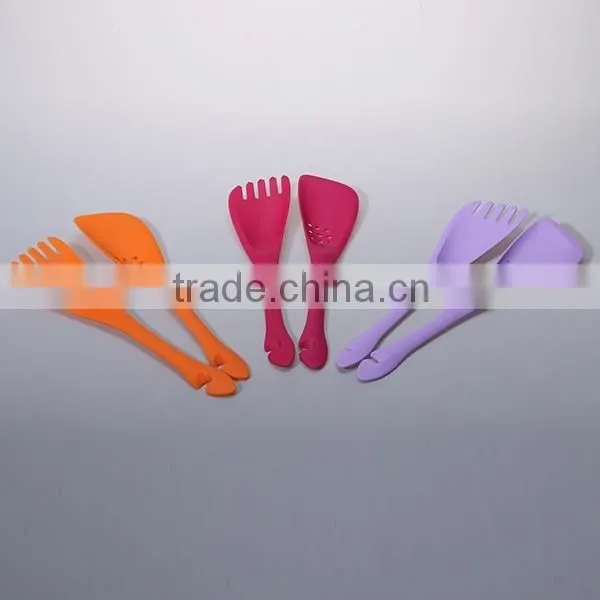 Kitchen tool cheap non stick plastic kitchen utensils 2pcs/set