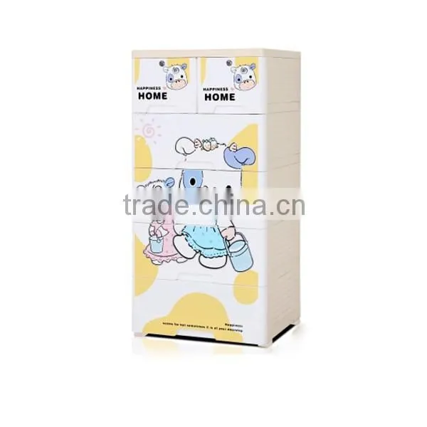 Autumn Maple Scenery Printing 3/4/5 Plastic Baby Wardrobe