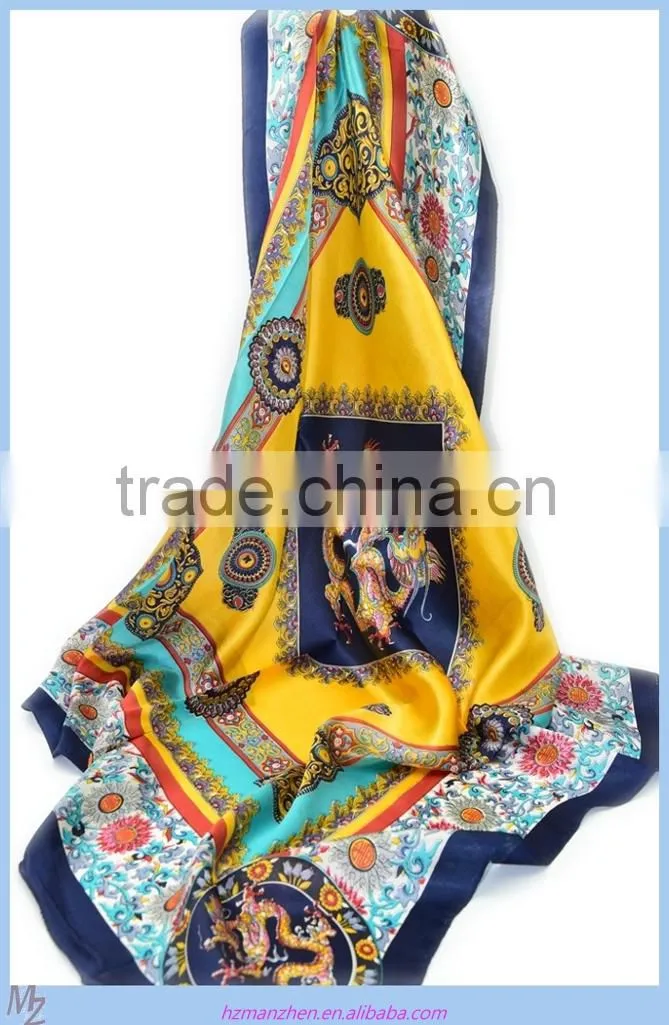 2015 New fancy turker women silk scarf
