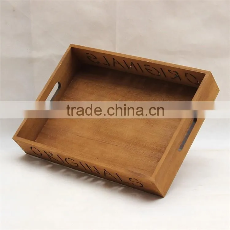 cheap wooden simple antique serving trays