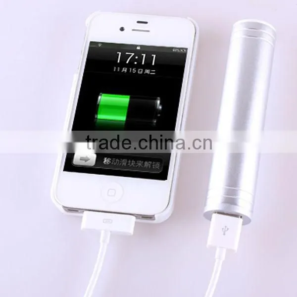 2600mah led portable power bank usb power bank light weight