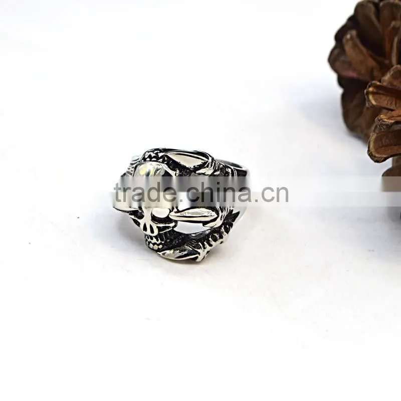 2016 casting stainless steel gothic fashion rings