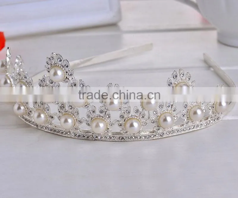 New design crown and tiaras with high qualiy wedding hair accessories