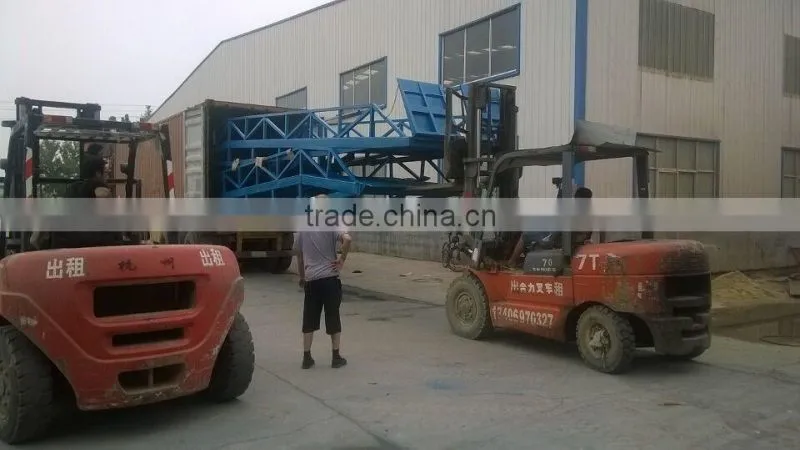Movable 12 Tons hydraulic yard container loading ramps