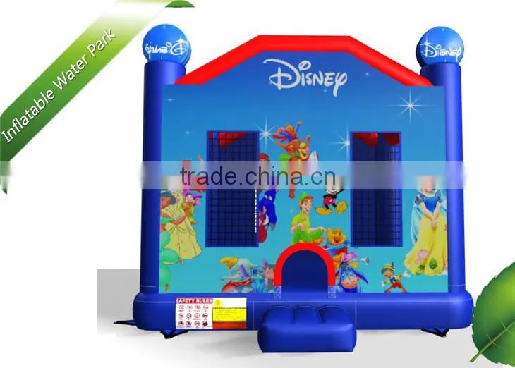 PVC cute person kids inflatable bouncy castles for rent