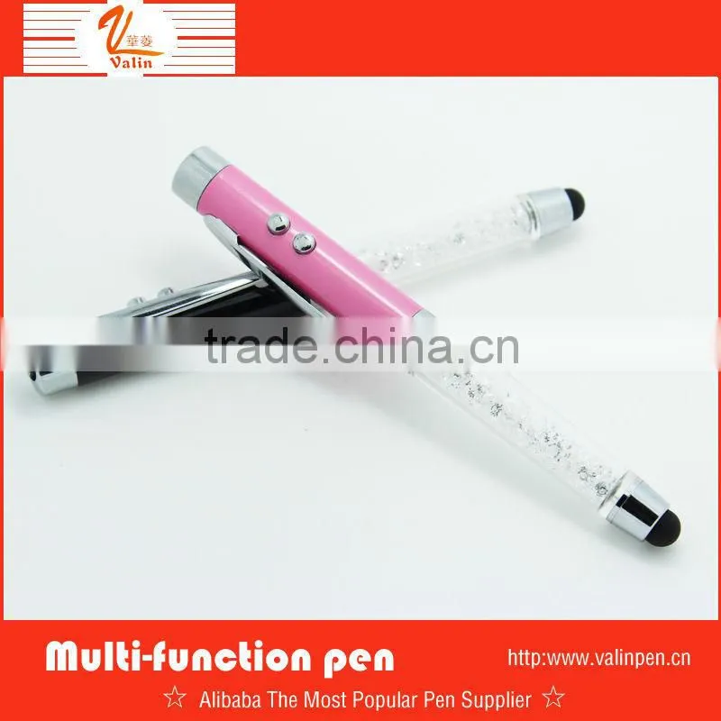 2014 Fashion design mini crystal stylus touch pen for smartphone