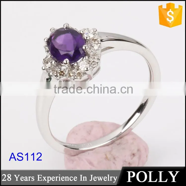 luxury 18k women engagement wedding natural blue sapphire rings