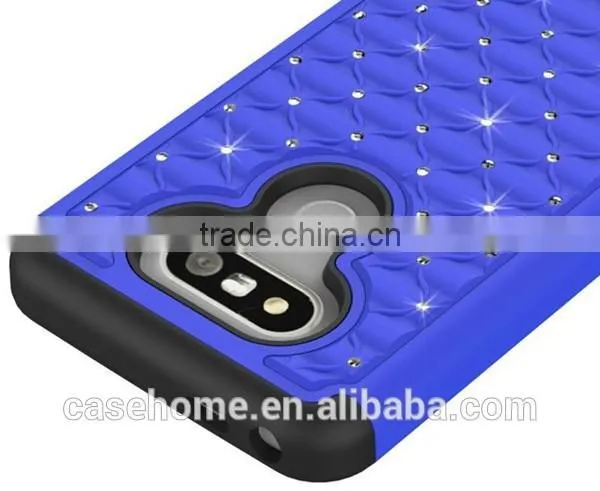 Bling Bling Shockproof 2 in 1 TPU+PC Silicon Back Cover for LG G5