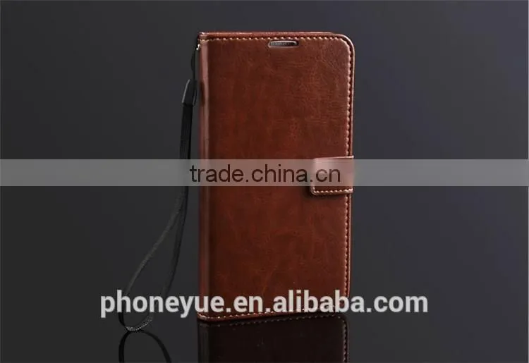 mobile phone card slot stand holder pu leather flip cover case for samsung c4
