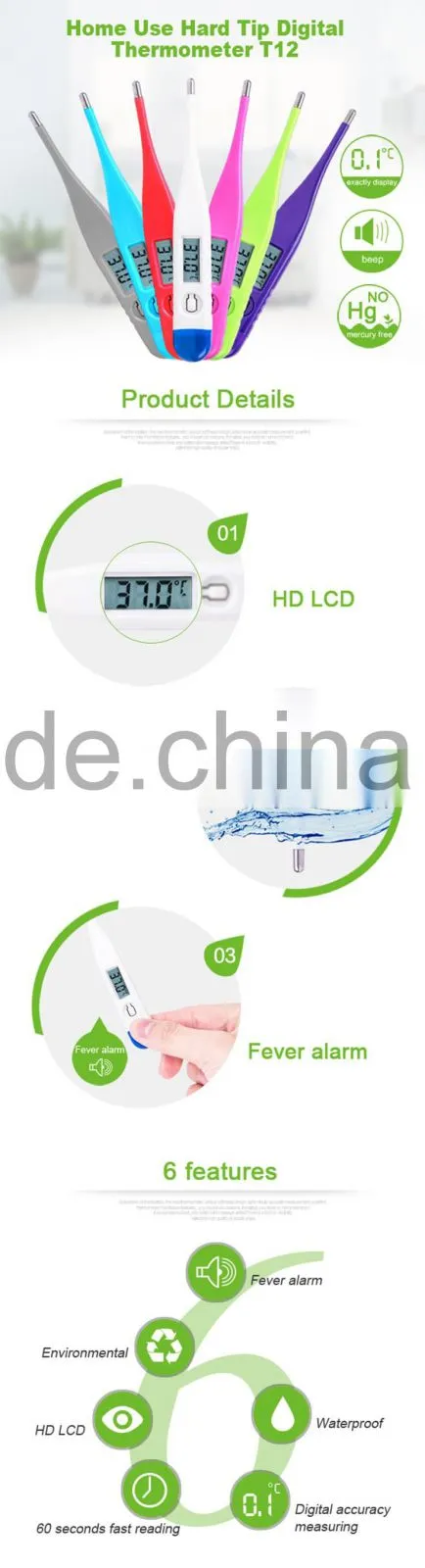 High accuracy smart electronic thermometer