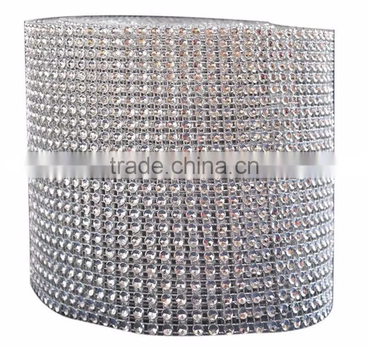 China Manufacture YIWU Wholesale Hot Sale in rolls Rhinestone Mesh sheet net