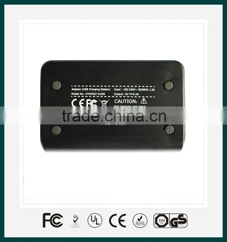 4 ports usb desktop charger with UL FCC CE certificates