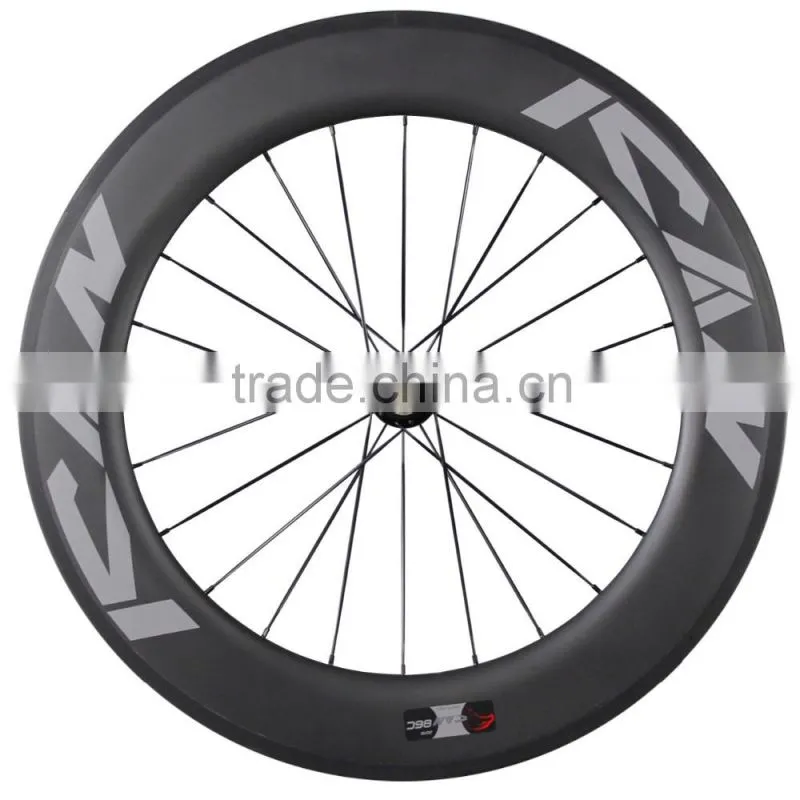 2016 OEM Chinese Cheap 86mm Clincher Newest U Shape 27mm Wide 700c Carbon Road Bike Wheels
