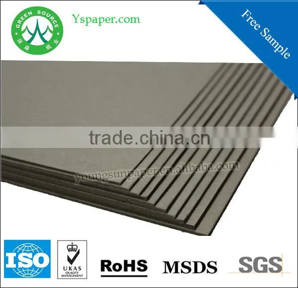 guangzhou good stiffness grey cardboard for funiture covering paper
