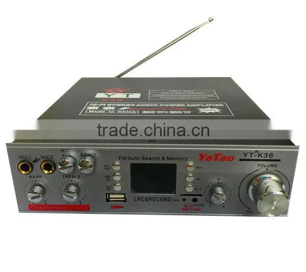 Pa system mixer best price amplifier YT-K36 with USB/TF/Karaoke