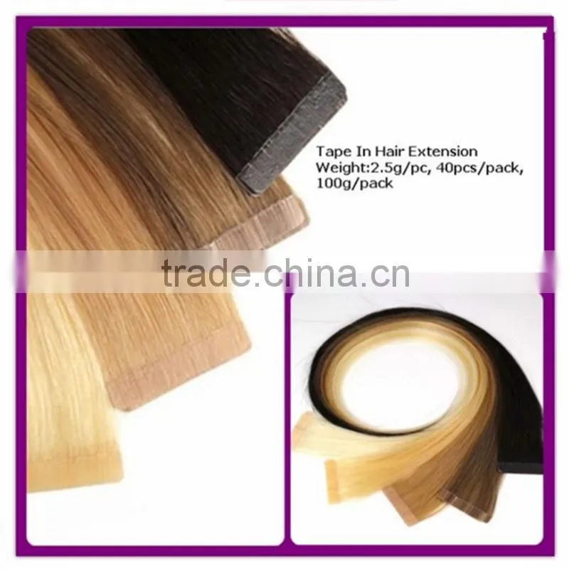 2013 hot selling new design russian hair tape hair extension human hair extension