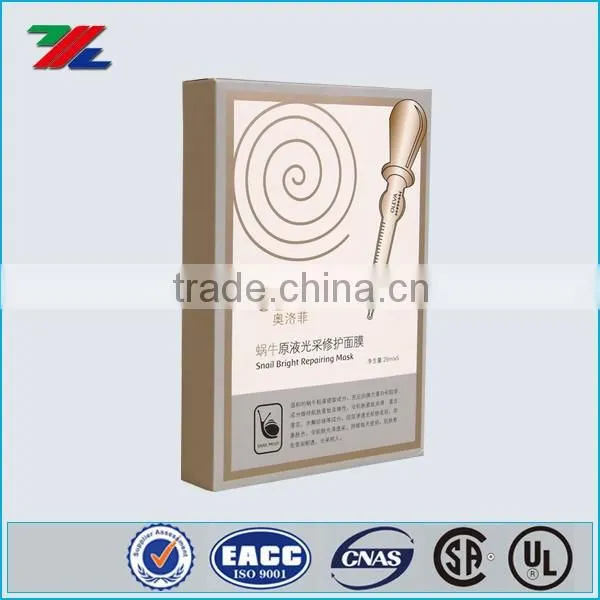 Unique custom design fashion paper packaging box for mask