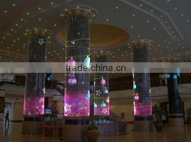 outdoor indoor transparent led screen display 5050 flexible led curtain light