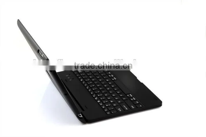 Clamshell wireless Bluetooth keyboard case for iPad234 with 4000mah battery,rechargable folio calmshell Bluetooth keyboard