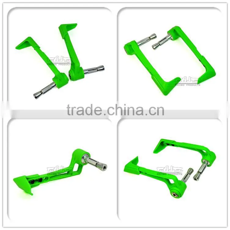 BJ-LG-004 Custom Motorcycle Parts Green Bent Style Adjustable Plastic Lever Guard