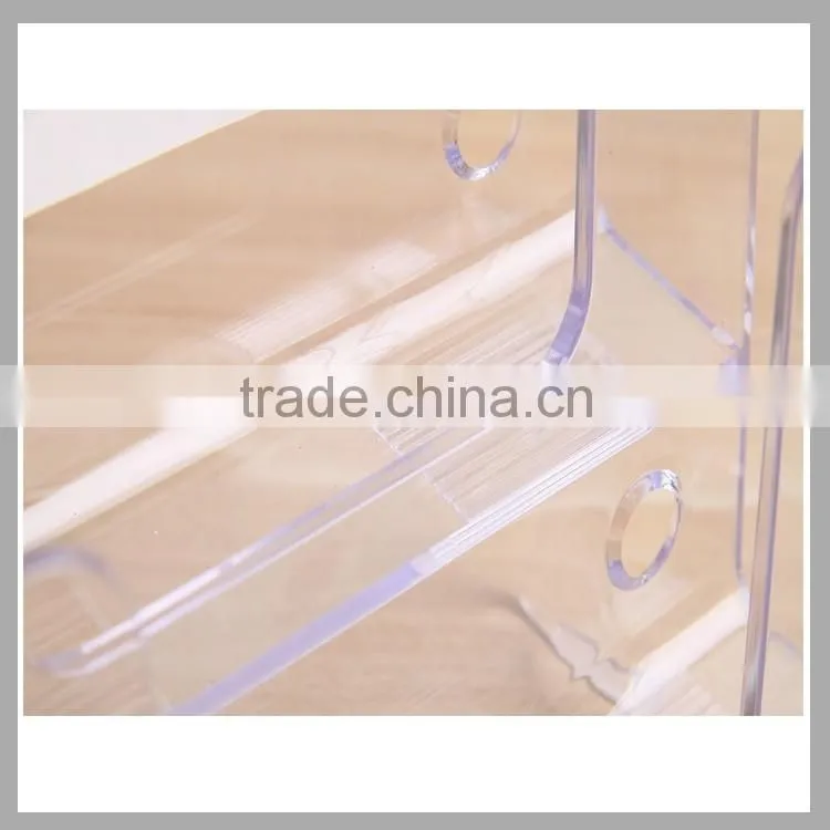 Three layer desktop menu display stand A5 brochure holder
