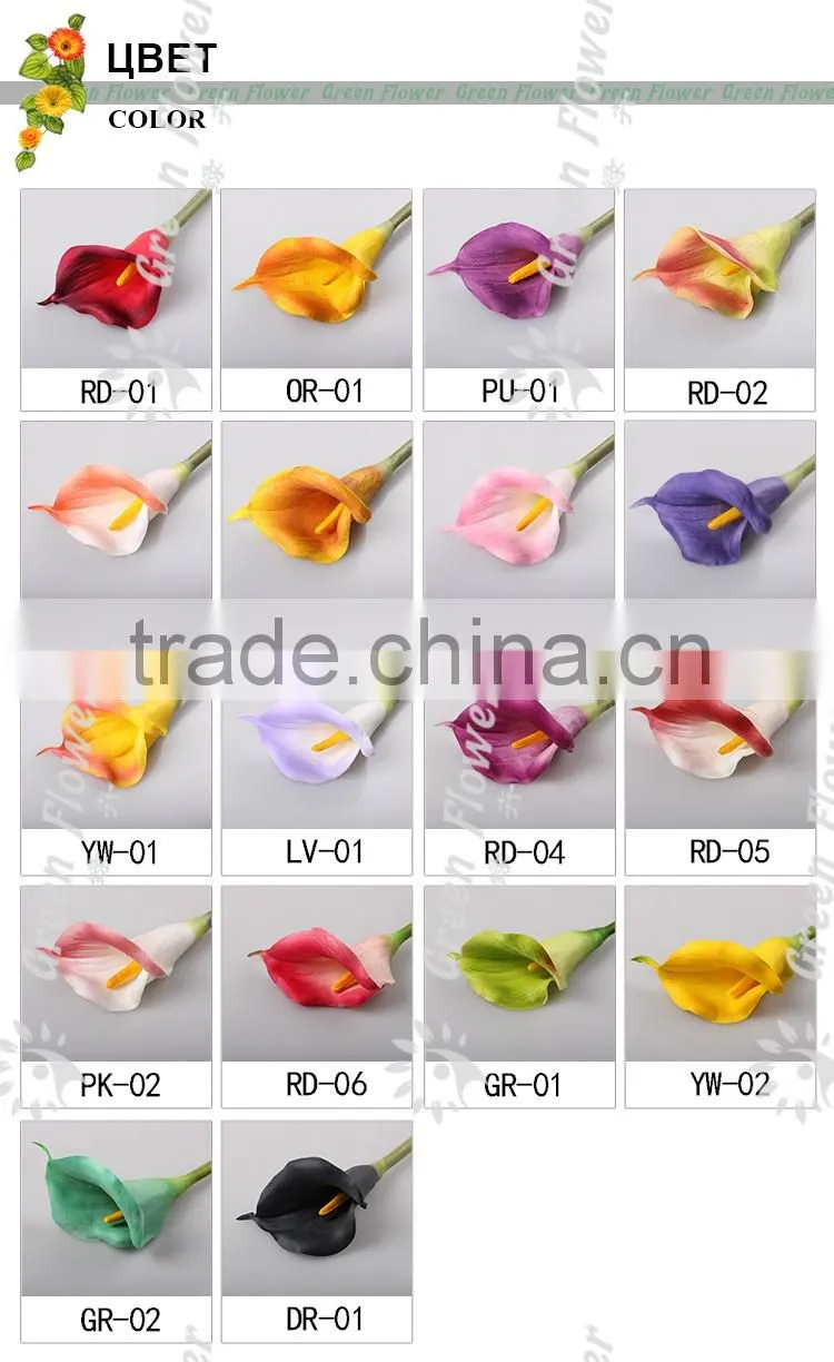 2016 M Calla Lily Artificial Flowers Real Touch Home Decorative Flowers Wreaths Flowers gift for Wedding Party Decoration