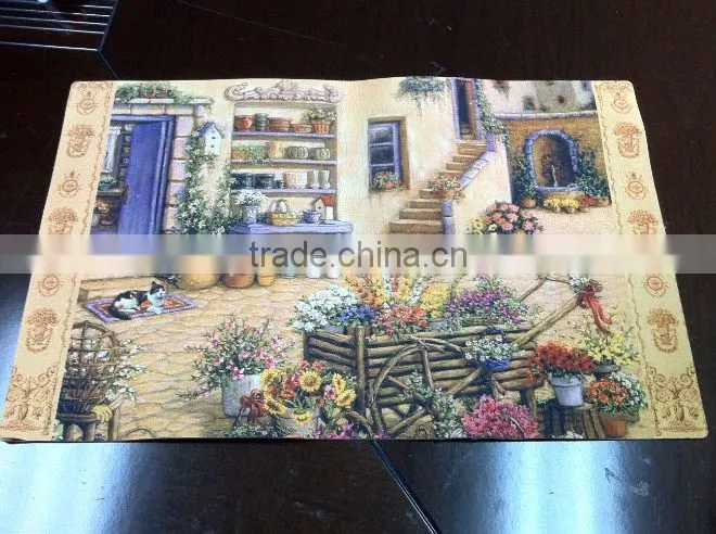 Nonwoven carpet for indoor decoration