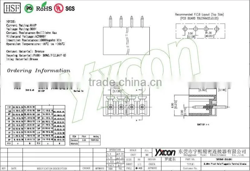 China Supplier Pluggable Terminal Connector