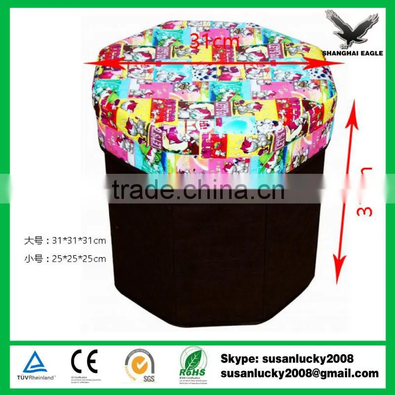 Most Popular PU Storage Ottoman with Imprint Logo (diectly from factory)