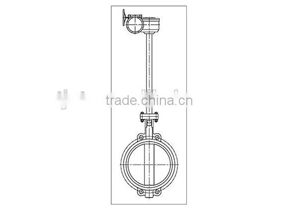 BFV-MD-029 industry underground long-lever butterfly valve price