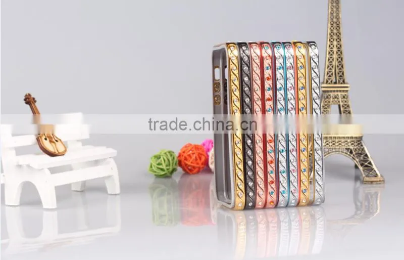 Diamond Metal Bumper with TPU Case for iPhone 5/5S