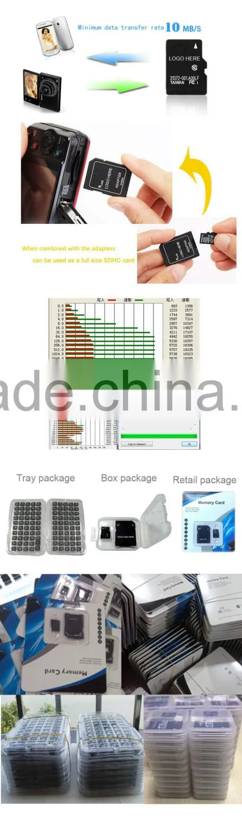 OEM 16GB Micro memory sd card/sport DV digital photo frame Class6/C6 Class10/C10 neutral brand micro card