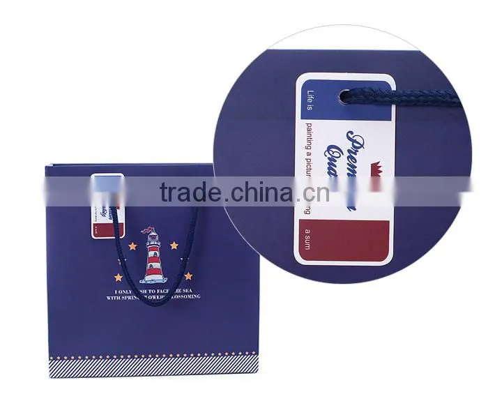 Wholesale brown kraft paper christmas gift bag in China