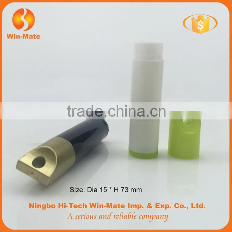 Wholesale colorful plastic Fancy design lip balm container