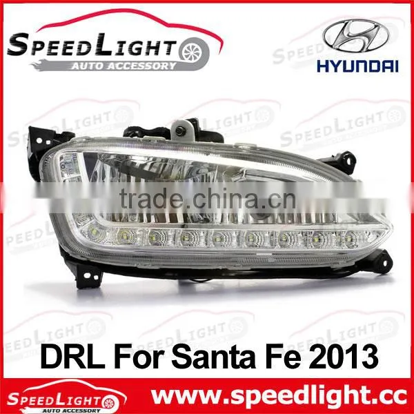 New Arrival Daytime Running Lights LED Santa FE 2013 Accessories