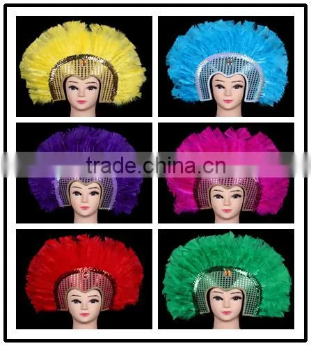 Fashion Turkey Feather Brazilian Carnival Mask