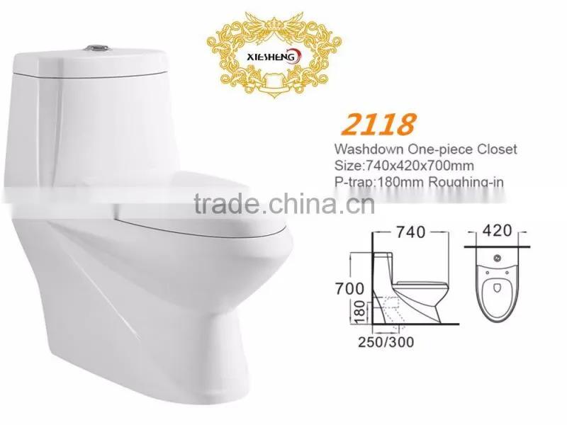 China sanitary ware bathroom toilet wc ceramic one piece toilet bowl design
