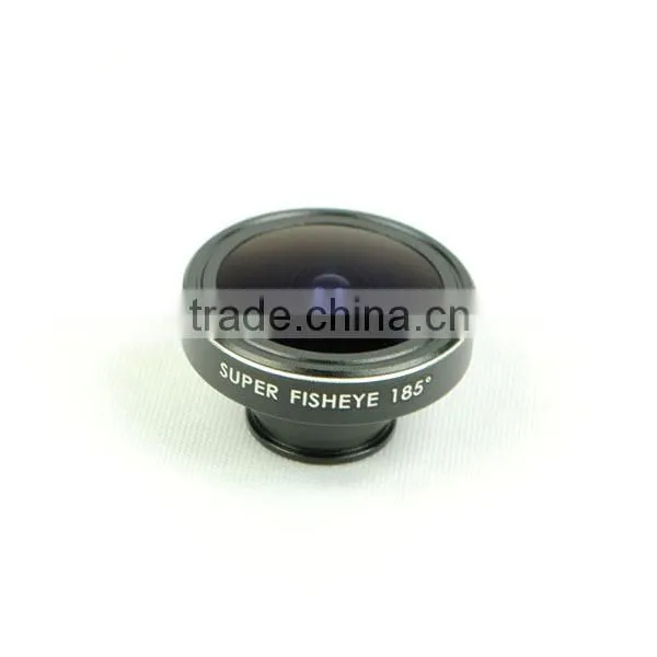 185 Degree Super Fisheye Lens With Clip Clamp For iPhone Samsung Cell Phone Camera Lens