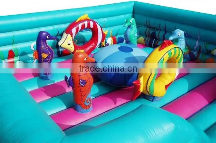 inflatable under the sea children bouncy castle, inflatable playground on sale for toddler