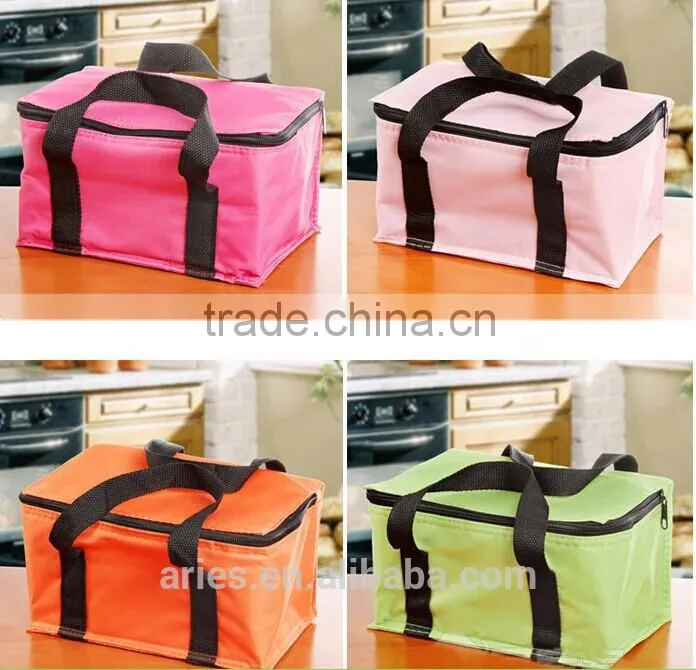 Candy Colors Portable Bag Cooler Bag Fresh Bag Lunch Bag Tote Small Bag HOT