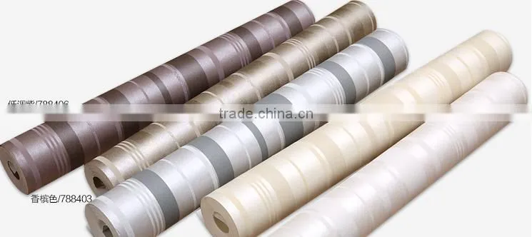 non-woven vertical stripes modern design italian wallpaper