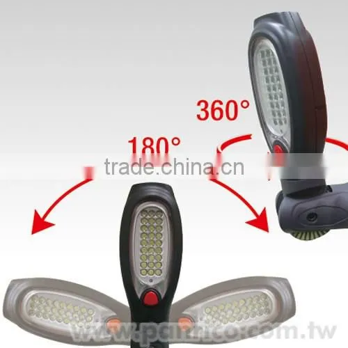 Taiwan Folding LED Work Light Flashlight Waterproof with Magnetic and Hook