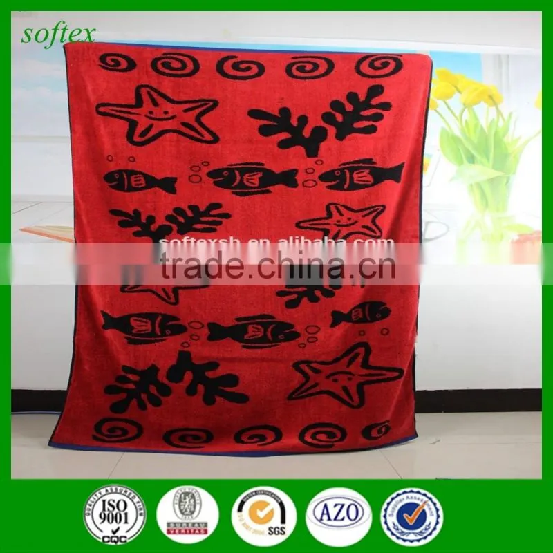 china factory oem yarn dyed jacquard custom heavyweight beach towel