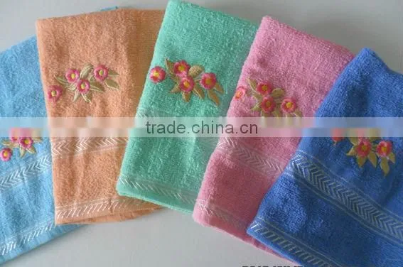 100% cotton pastel color jacquard hand towel