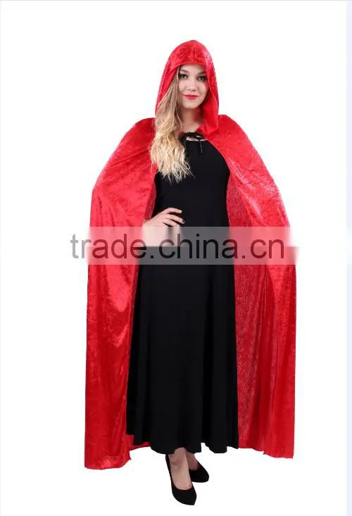 Halloween hot sale Red Mysterious women fancy dress suit party instant costume