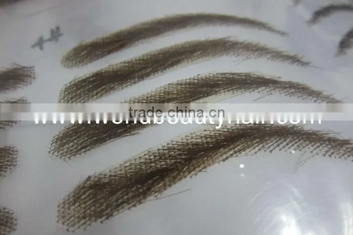 eyebrow handtied 100% human hair eyebrow man style woman style customzed style makeup eyebrow